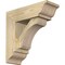 Ekena Millwork Legacy Traditional Rough Sawn Bracket w/ Offset Brace, Douglas Fir, 6"W x 16"D x 16"H BKT0604X16X16LEC01RDF - alternate 1